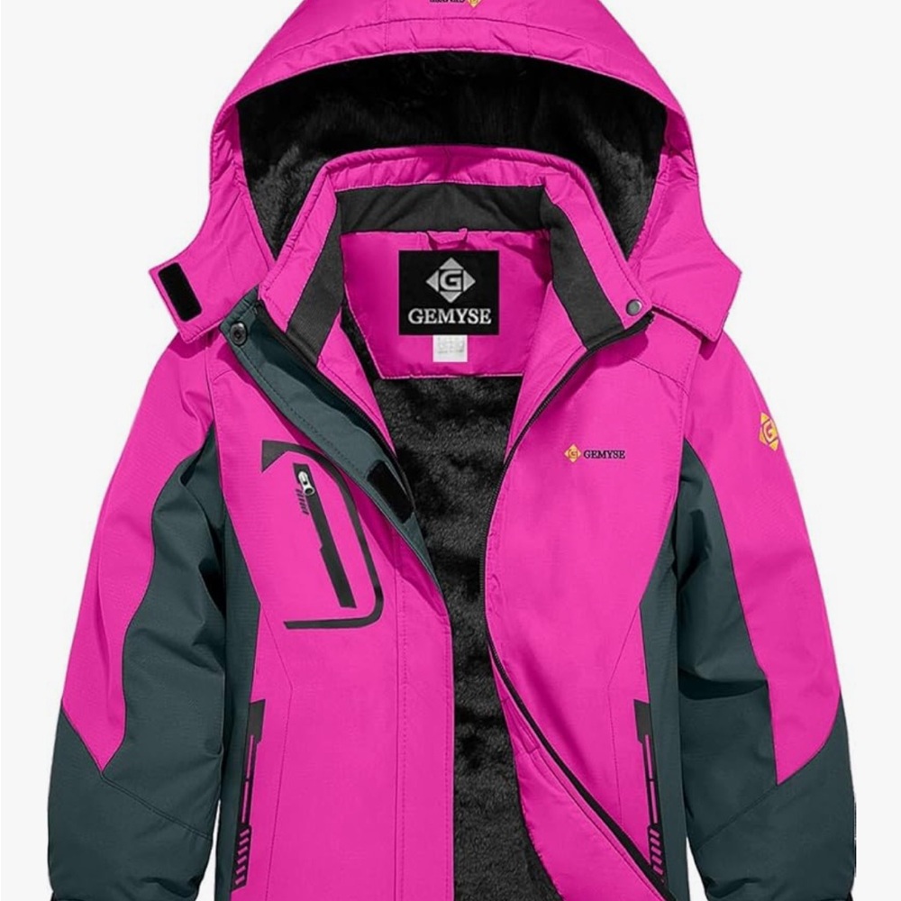 Kids Pink Waterproof Jacket
